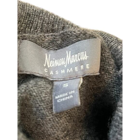 Vintage Neiman Marcus Pure Cashmere Gray Turtleneck Sweater S - Picture 3 of 9